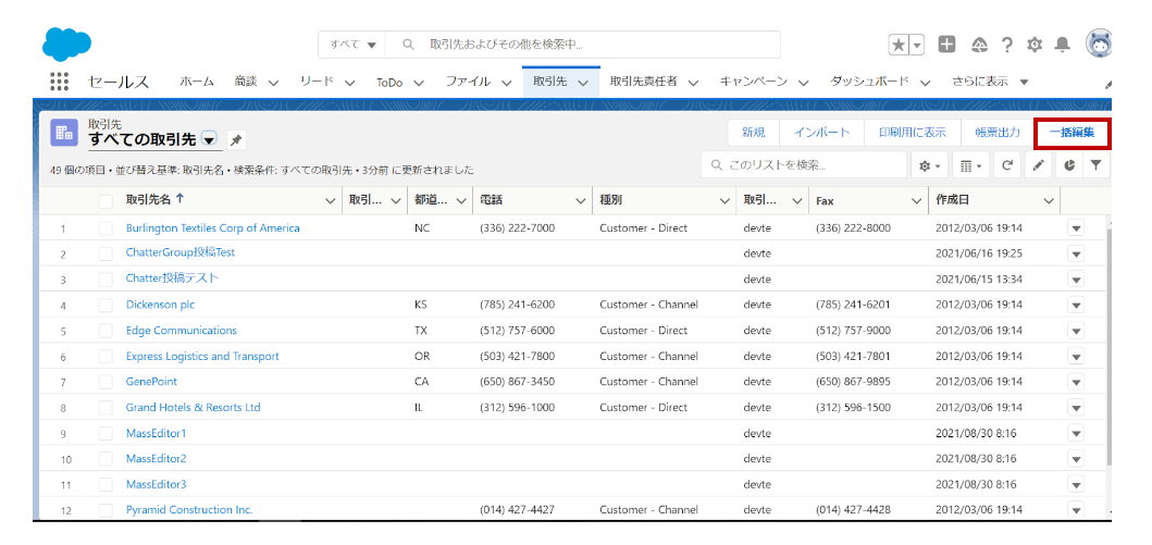Salesforce Mass Editorツールを用いた一括編集の使用例｜株式会社